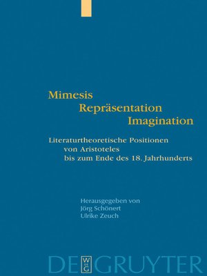 cover image of Mimesis--Repräsentation--Imagination